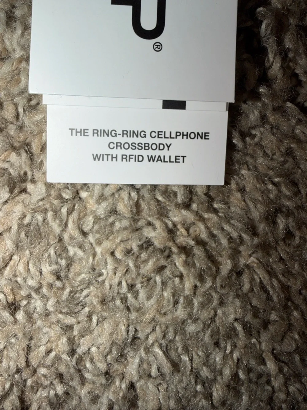 Ihkwip Ring-Ring Gold Phone Crossbody RFID Wallet